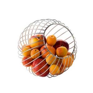 Delta - corbeille à fruits boule en métal à poser - Corbeille À Fruits