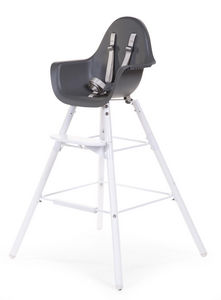 WHITE LABEL - chaise évolutive 2 en 1 pour bébé coloris anthraci - Chaise Haute Enfant