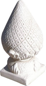 DECO GRANIT - pomme de pin royale en pierre reconstituée 19x19x4 - Statuette