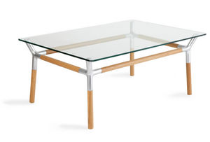 Umbra - table basse konnect naturel - Table Basse Rectangulaire