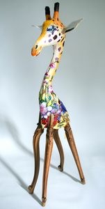 ARTBOULIET - girafon - Sculpture Animalière