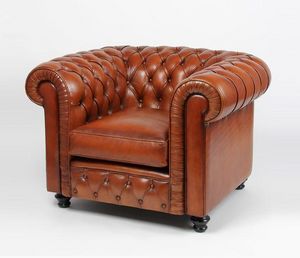 Techni Salons -  - Fauteuil Chesterfield