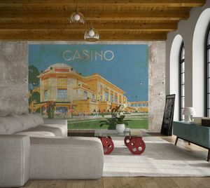 IN CREATION - casino peinture sur béton - Papier Peint Panoramique
