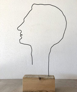 ARXE - small man profile - Sculpture