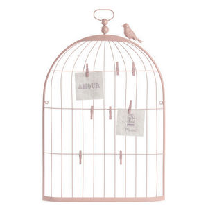 MAISONS DU MONDE - pêle mêle cage oiseau rose petit modèle - Pêle Mêle