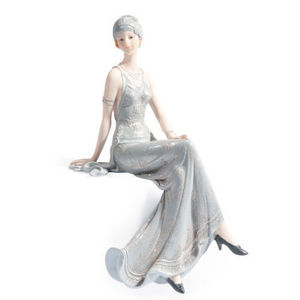 MAISONS DU MONDE - statuette assise lady elisabeth - Figurine