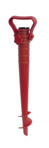 WDK Groupe Partner - vrille rouge en plastique pour parasol 43cm - Pied De Parasol