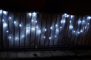 FEERIE SOLAIRE - guirlande solaire etoiles blanches 50 leds 9,3m - Guirlande Lumineuse