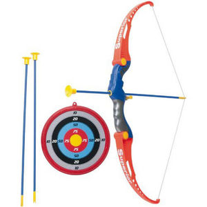 PARTNER JOUET - set de tir à l'arc avec cible arc et flèches - Arc