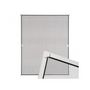 Moustiquaire de fenêtre-WHITE LABEL-Moustiquaire pour fenêtre cadre fixe en aluminium 120x140 cm blanc