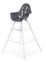 Chaise haute enfant-WHITE LABEL-Chaise évolutive 2 en 1 pour bébé coloris anthraci