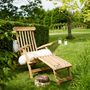 Chaise longue de jardin-BOIS DESSUS BOIS DESSOUS-Steamer en bois de teck MIDLAND