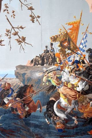 Carolle Thibaut-Pomerantz - Papier peint panoramique-Carolle Thibaut-Pomerantz-La bataille d'Austerlitz