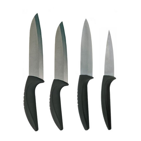 WHITE LABEL - Couteau de cuisine-WHITE LABEL-Ensemble de 4 couteaux indispensables au tranchant