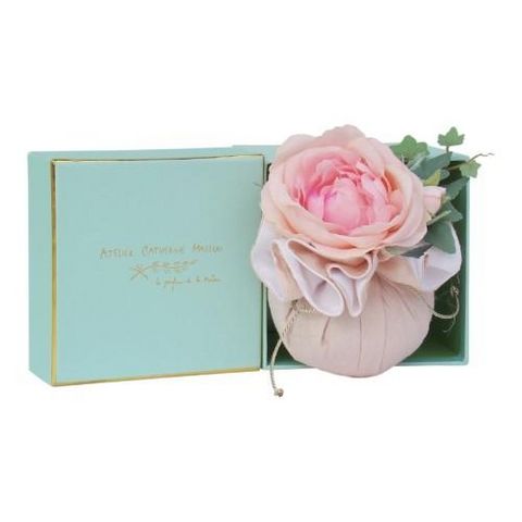 ATELIER CATHERINE MASSON - Coussin parfumé-ATELIER CATHERINE MASSON-Coffret cadeau - boule en tissue Rose Dragée parfu