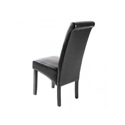 WHITE LABEL - Chaise-WHITE LABEL-2 chaises de salle à manger noir