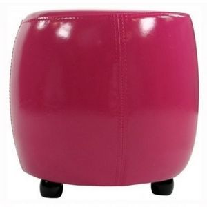 International Design - pouf rond pvc - couleur - fushia - Floor Cushion