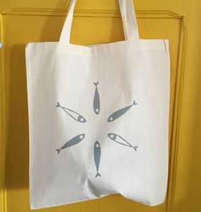 MONSIEUR PAPIER - sardin - Shopping Bag
