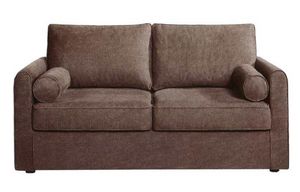 Home Spirit - canapé fixe piccolo 3 places tissu tweed taupe - 3 Seater Sofa