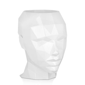 ADM Arte dal mondo - adm - pot vase tête de femme à facettes - fibre de - Flower Vase