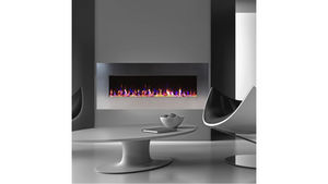 mobilier moss - kamin inox nice 50 - Electric Fireplace