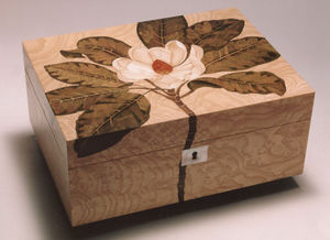 Aryma Marquetry - magnolia box - Jewellery Box