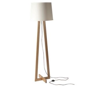 CHIARO - lampe pied triangulaire scandinave abat-jour blanc - Table Lamp