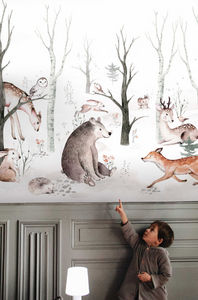 WELLPAPERS - n°107 la forêt - Children's Wallpaper