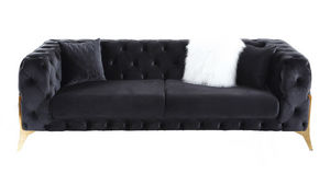 mobilier moss - sivas noir__ - 3 Seater Sofa