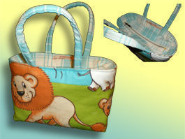 CréaFlo - sac à goûter ou de toilette jungle - Children's Vanity Bag