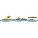 DECOLOOPIO - sticker enfant : oasis des animaux - Children's Decorative Sticker