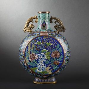 Expertissim - gourde en émaux cloisonnés. chine, fin xixe siècle - Decorative Flask