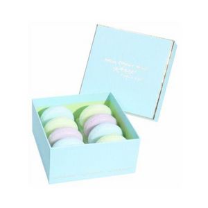 ATELIER CATHERINE MASSON - boîte 8 savons macaron, gourmandise turquoise - at - Bathroom Soap