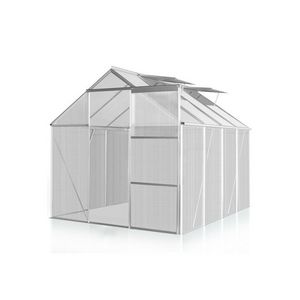 WHITE LABEL - serre polycarbonate 260 x 190 cm 5 m2 - Greenhouse