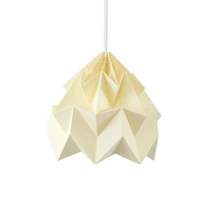 SNOWPUPPE - moth - suspension papier jaune pastel ø20cm | susp - Hanging Lamp