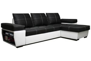WHITE LABEL - canapé d'angle gigogne convertible express victor - Adjustable Sofa