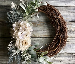 ETSY - couronne d’hiver - Flower Wreath
