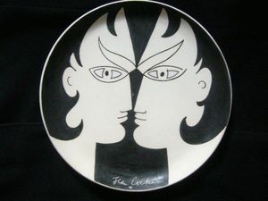 SYLVIA POWELL DECORATIVE ARTS - les dioscures - Decorative Platter