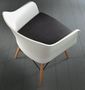Chair-WHITE LABEL-Chaise design NORDIKA blanche et hêtre massif