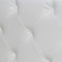 Double bed-WHITE LABEL-Lit cuir 140 x 200 cm blanc