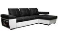 Adjustable sofa-WHITE LABEL-Canapé d'angle gigogne convertible express VICTOR