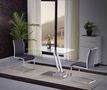 Liftable coffee table-WHITE LABEL-Table basse relevable STEP en verre transparente s
