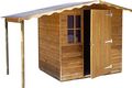 Wood garden shed-Cihb-Abri de jardin en pin 3m² Supra Avec bûcher