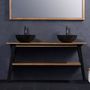 Bathroom furniture-BOIS DESSUS BOIS DESSOUS-Meuble de salle de bain en bois de teck 150