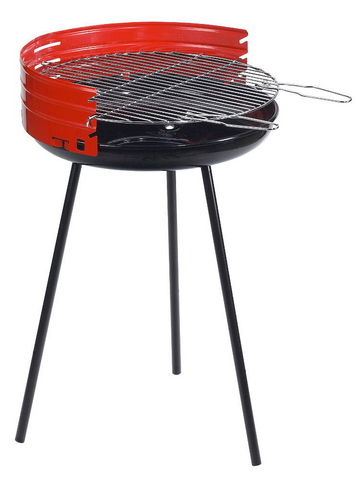 Dalper - Charcoal barbecue-Dalper-Barbecue à charbon rond en Acier 50x79cm