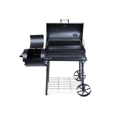 WHITE LABEL - Charcoal barbecue-WHITE LABEL-Barbecue charbon avec thermomètre L