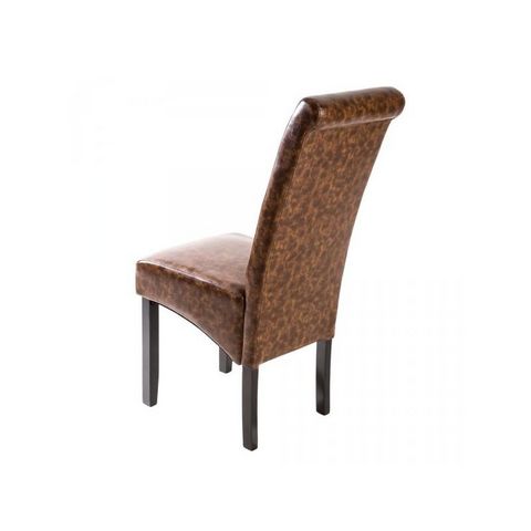 WHITE LABEL - Chair-WHITE LABEL-2 chaises de salle à manger marron