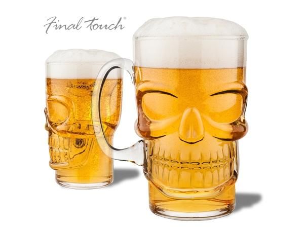 WHITE LABEL - Beer mug-WHITE LABEL-Le verre à bière tête de mort shooter insolite rec