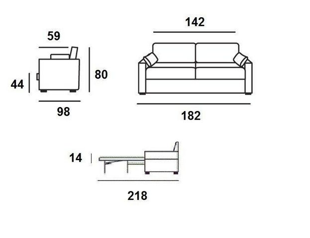 Home Spirit - Sofa-bed-Home Spirit-Canapé lit ALBAN 120 cm système convertible RAPIDO