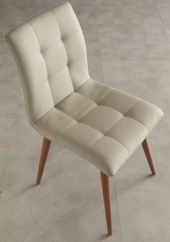 WHITE LABEL - Chair-WHITE LABEL-Chaise FINLAND design beige